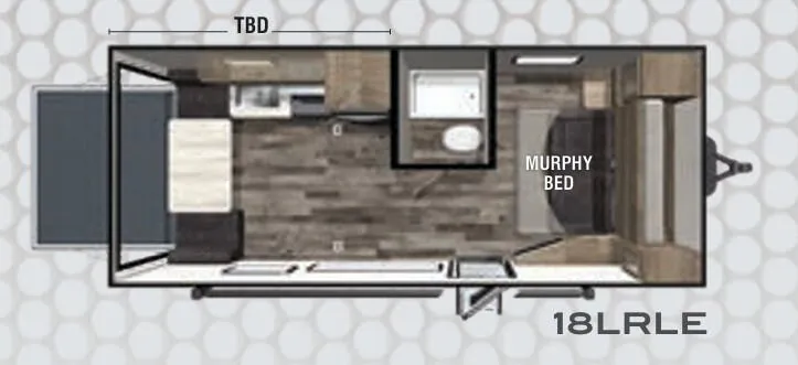 Forest River XLR Micro Boost 18LRLE floor plan