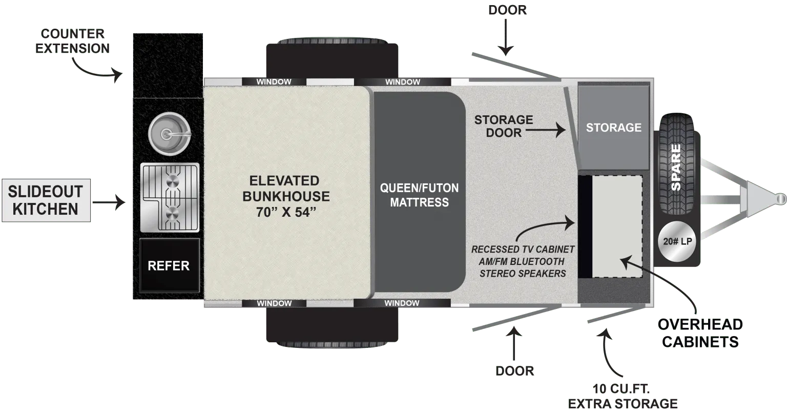 Encore RV ROG 12BH floor plan