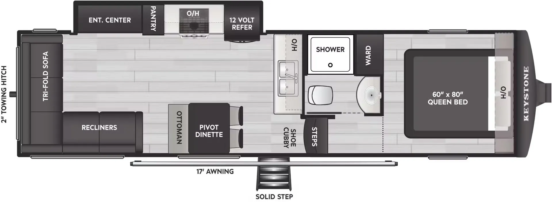 2025 Keystone Arcadia Select 28SLS - Floor plan