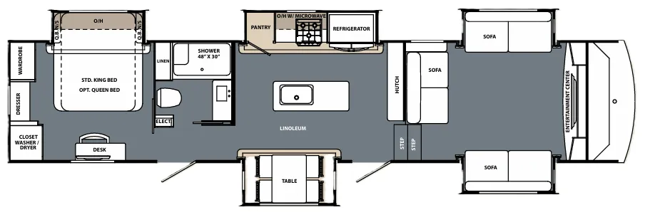 Forest River Cardinal Limited 3900FLLE floor plan