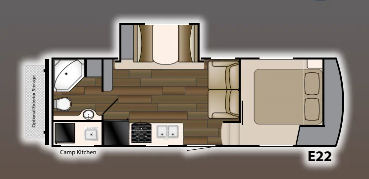 Heartland ElkRidge Xtreme Light E 22 floor plan