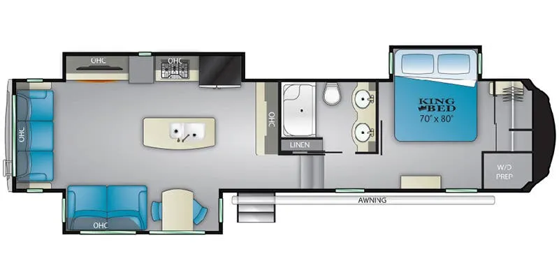 Heartland Bighorn BH 3300 DL floor plan