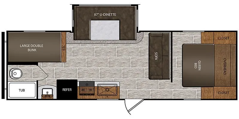 2020 Prime Time Avenger 26BBS - Floor plan