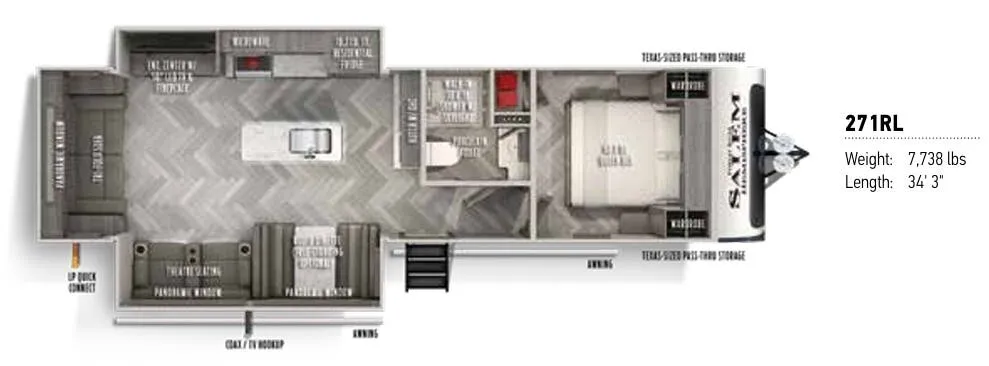 Forest River Salem Hemisphere 271RL floor plan