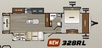 Keystone Outback 328RL floor plan