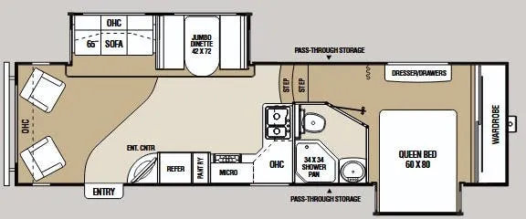 Coachmen Chaparral 278DS floor plan