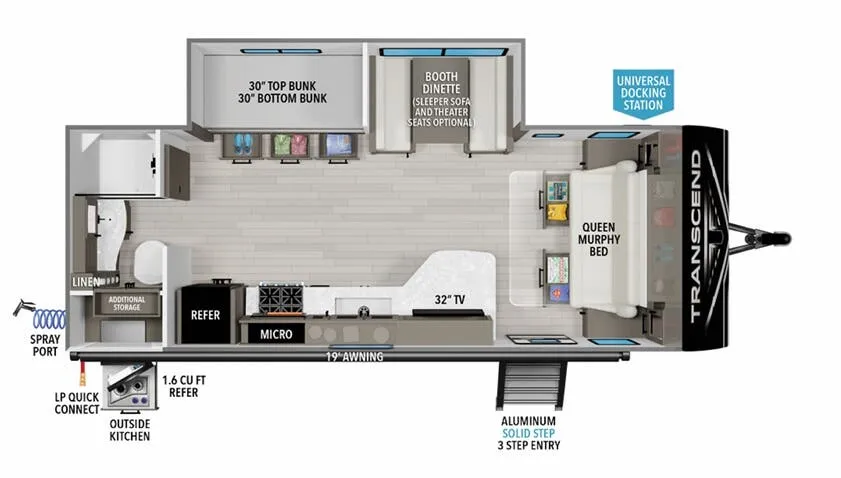 Grand Design Transcend Xplor 235BH floor plan