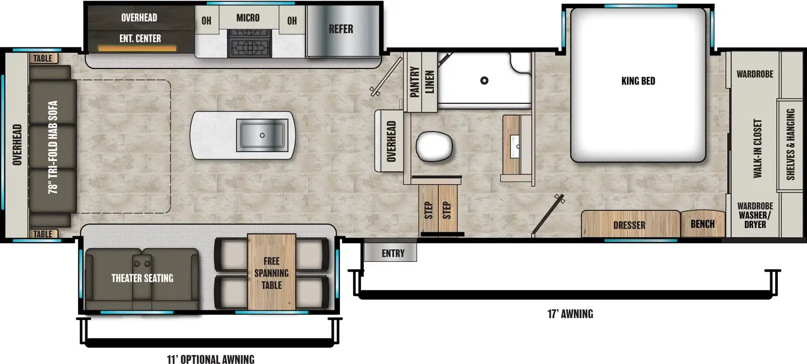 Coachmen Brookstone 290RL floor plan