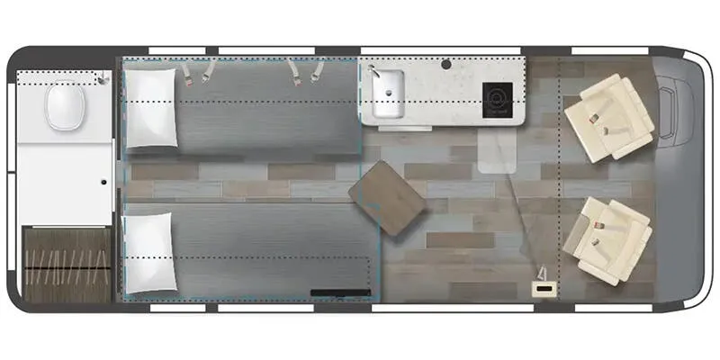 2025 Winnebago Travato 59KL floor plan