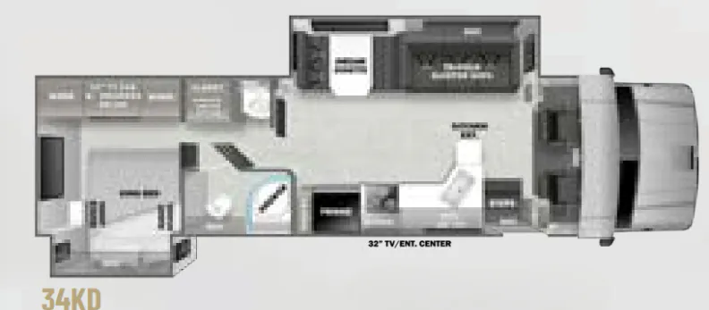 2023 Dynamax Corp DX3 34KD - Floor plan