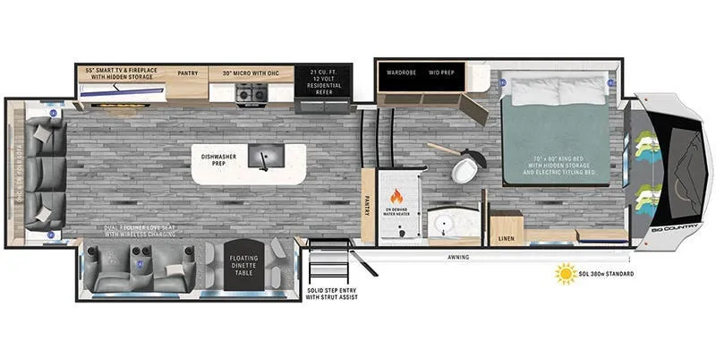 Heartland Big Country 3500SS floor plan