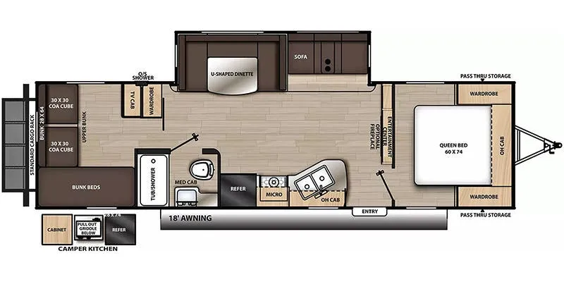 2024 Coachmen Catalina Legacy Edition 293QBCK floor plan