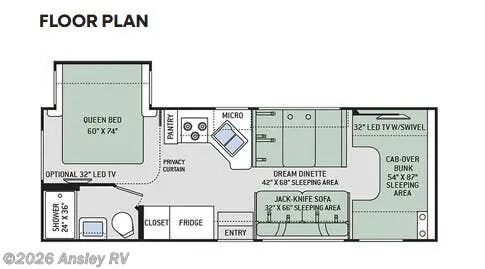 2017 Thor Motor Coach Chateau 26B - Photo 4