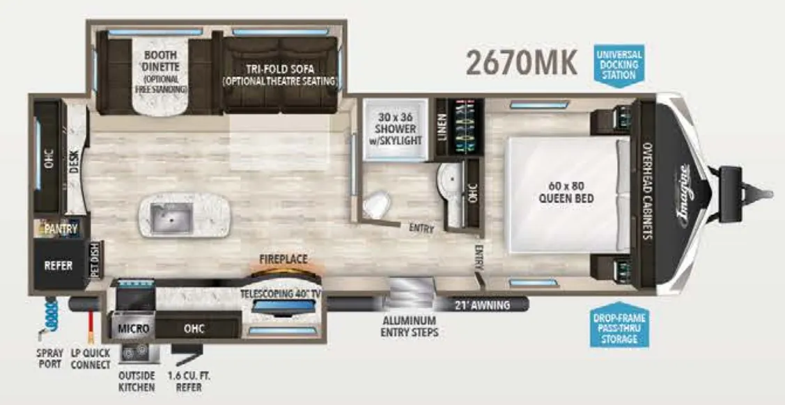 Grand Design Imagine 2670MK floor plan