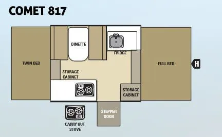 Starcraft Comet 817 floor plan