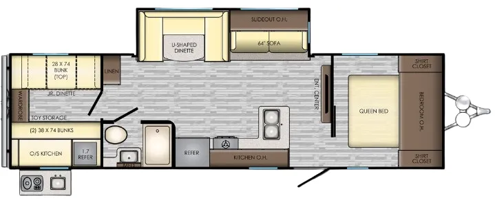 CrossRoads Zinger 290KB floor plan