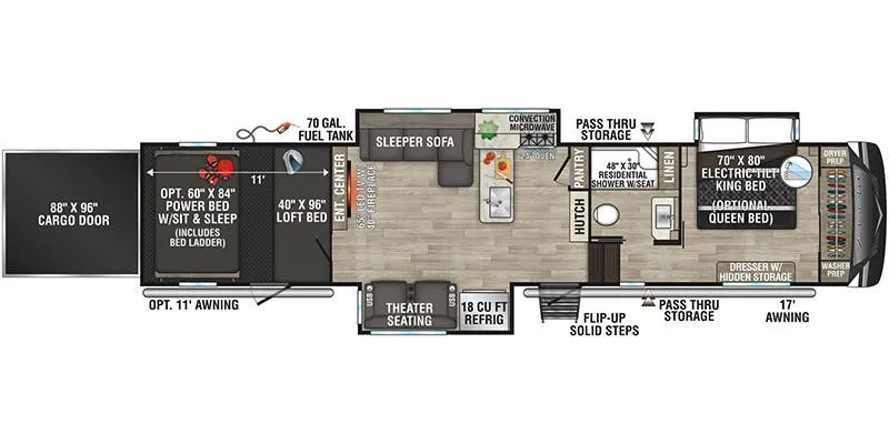 K-Z Venom V3911TK floor plan