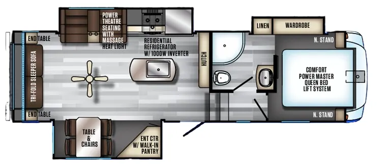 Forest River Cherokee Arctic Wolf 285DRL4 floor plan