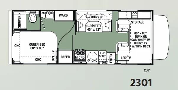 Forest River Forester 2301 floor plan