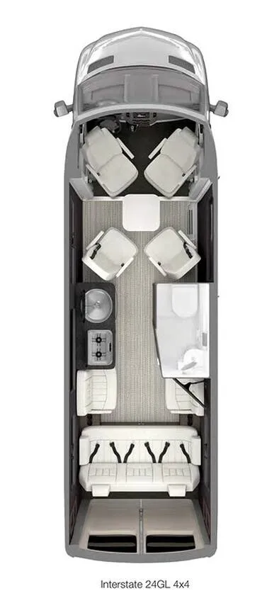 Airstream Interstate 24 24 24GL 4X4 floor plan