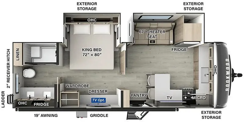 2025 Forest River Rockwood Signature 8263MBR floor plan