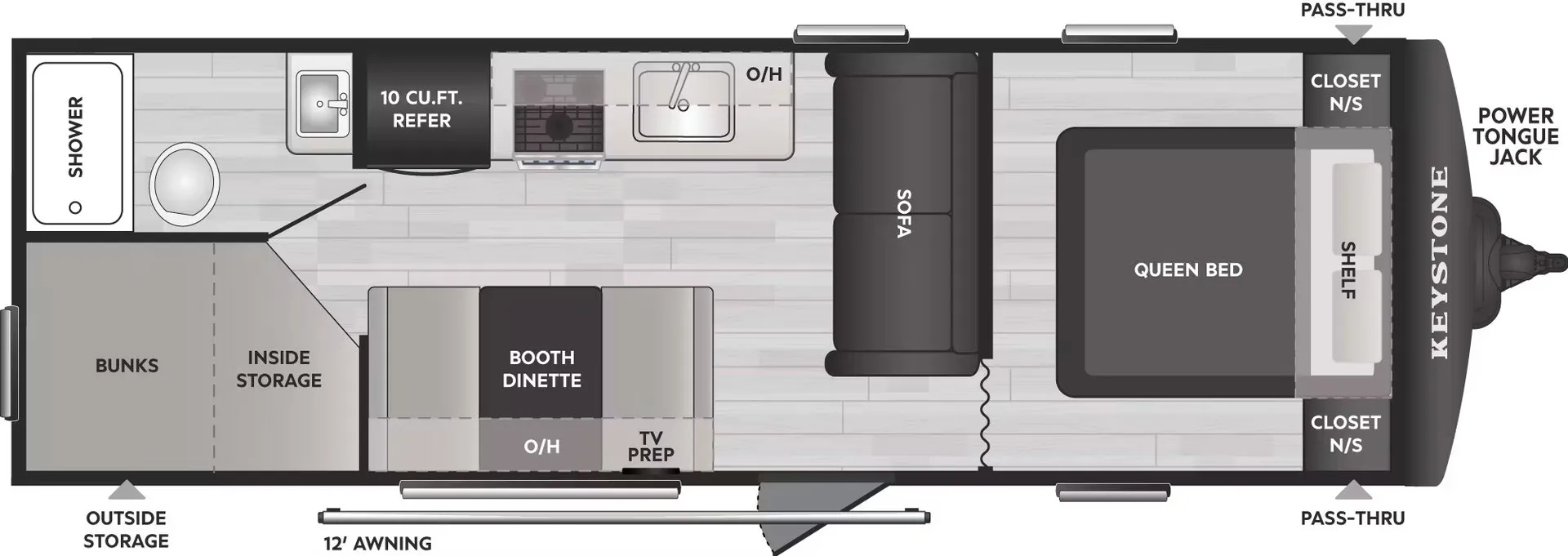 Keystone Springdale Classic 260BHCWE floor plan