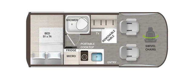 Thor Motor Coach Sanctuary 19M floor plan