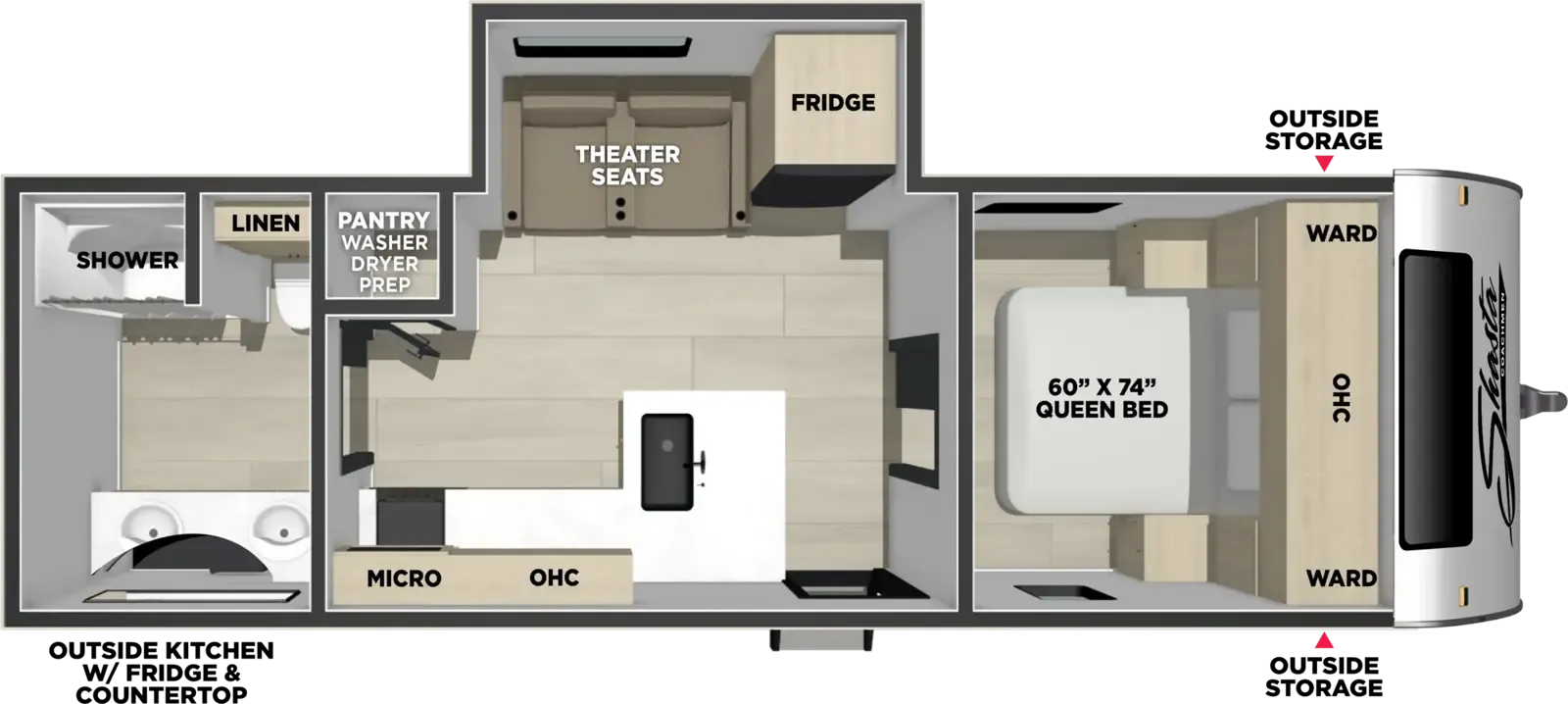 2027 Forest River OASIS 526RBS - Floor plan