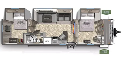 Palomino Puma 32RBFQ2 floor plan