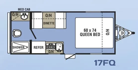 Coachmen Clipper 17FQ floor plan