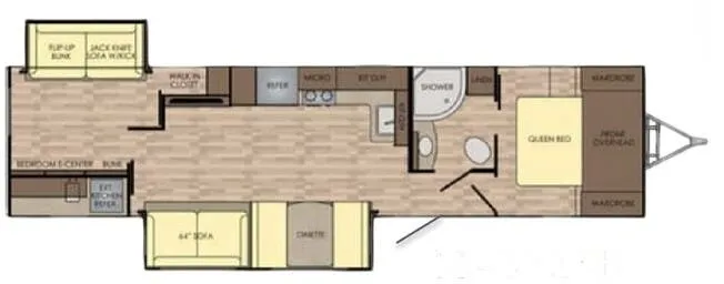 CrossRoads Sunset Trail Super Lite 322BH floor plan