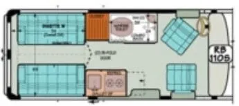 Sportsmobile Sprinter 110S floor plan