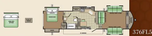 Starcraft Solstice 376FL5 floor plan