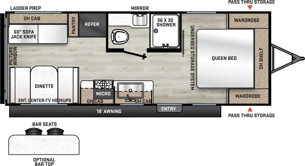 2026 Coachmen Catalina Summit 221EPIC floor plan