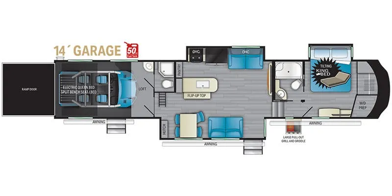Heartland Cyclone CY 4014C floor plan
