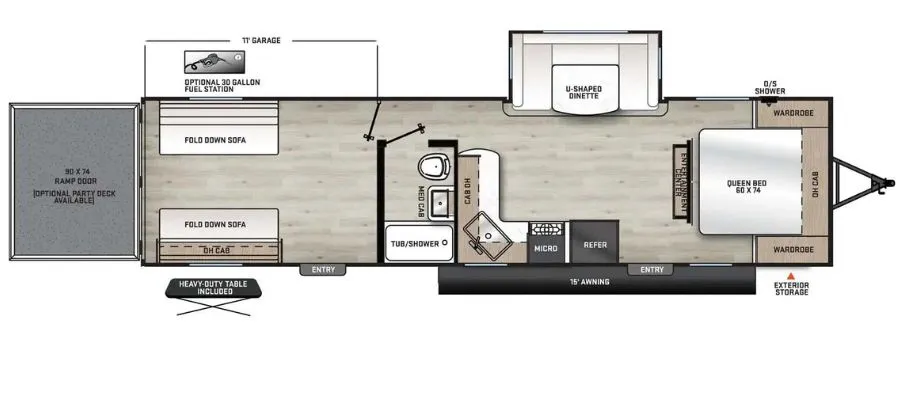 2026 Coachmen Catalina Trail Blazer 29THS - Floor plan