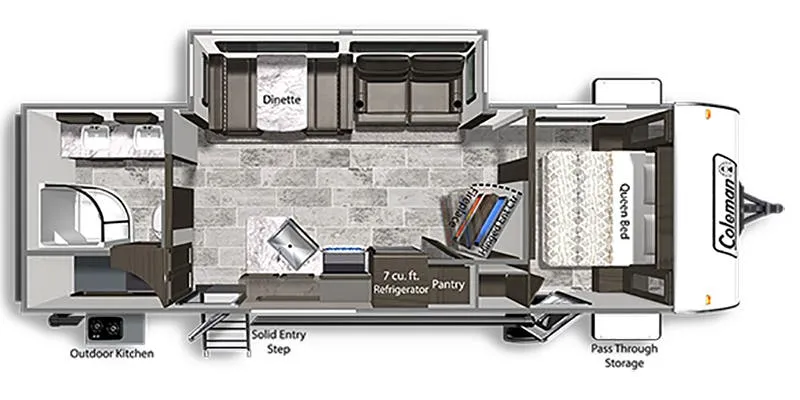 Dutchmen Coleman Light 2625RB floor plan