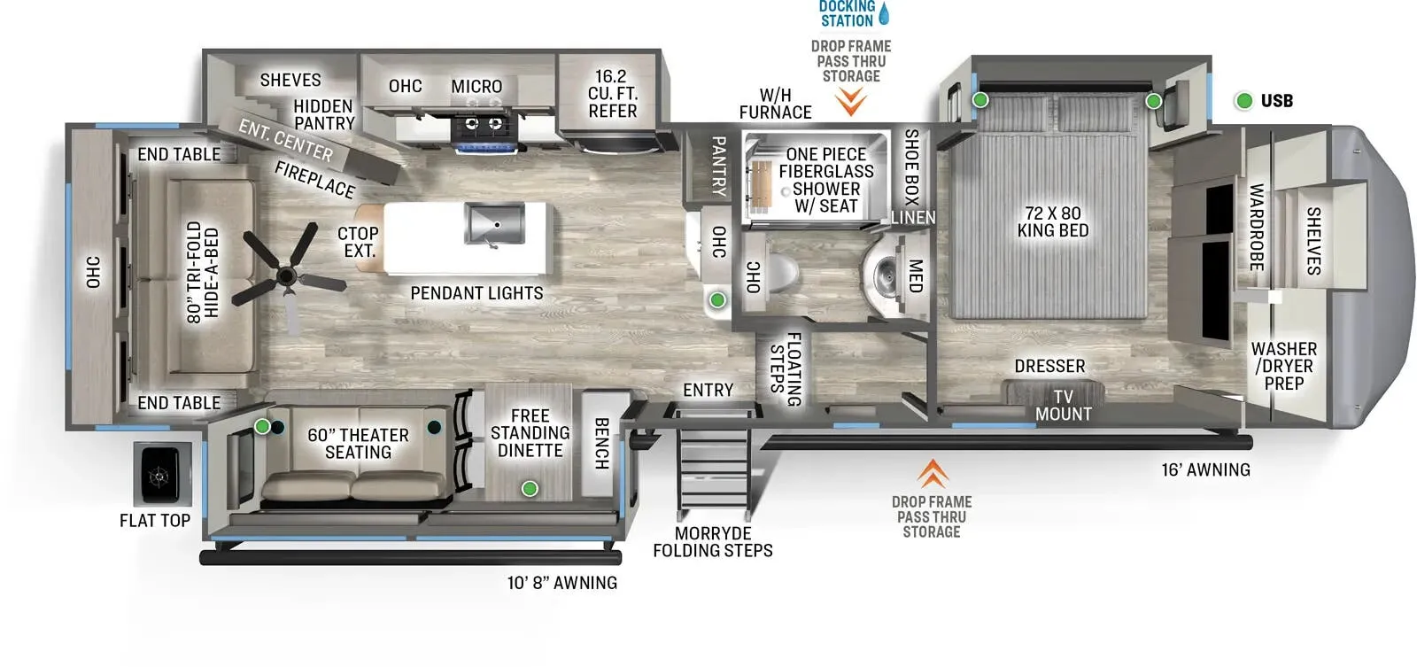 Forest River Sierra 3370RLS floor plan