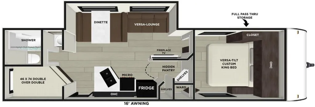 2026 Forest River EVO 26ICE floor plan