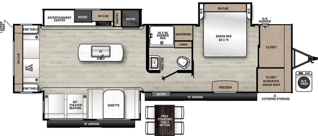 2026 Forest River Aurora 32RLTS floor plan