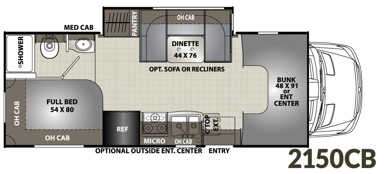 Coachmen Prism 2150CB floor plan