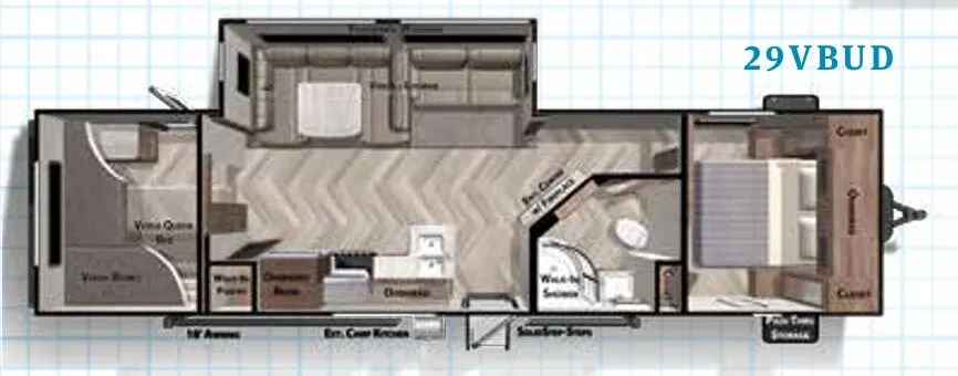 Forest River Salem 29VBUD floor plan