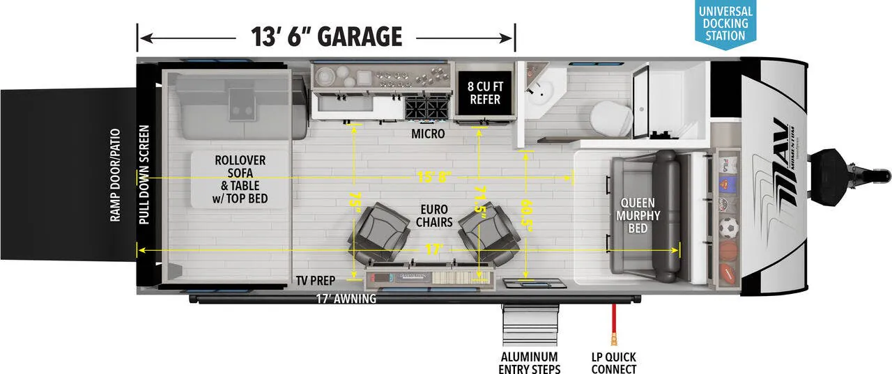 Grand Design Momentum MAV 22MAV floor plan
