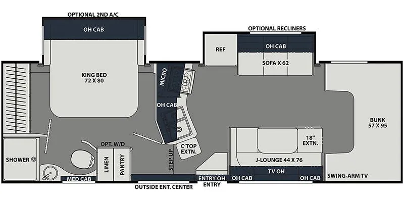 2021 Coachmen Freelander 29KB - Floor plan