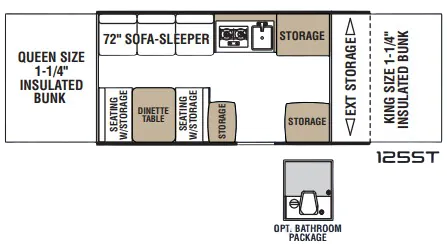 Coachmen Clipper Sport 125ST floor plan