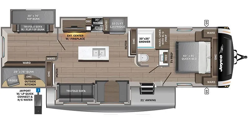 2027 Jayco Eagle 312BHOK - Floor plan