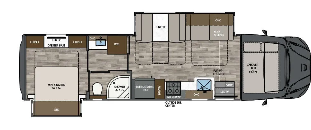 2026 Renegade Valencia 36SB - Floor plan