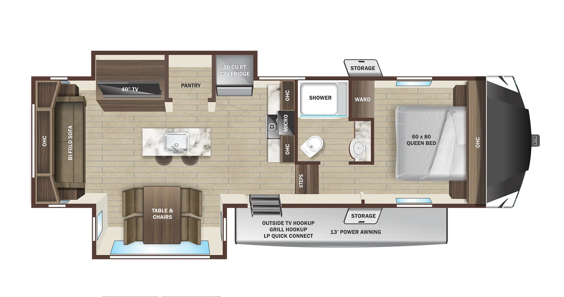Highland Ridge Open Range Roamer Light Duty 244RLS floor plan