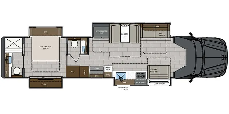 Renegade RV XL X45DBM floor plan
