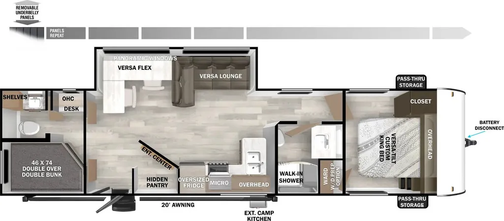 2026 Forest River Salem 29BDB floor plan